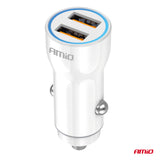 KARIKUES CELULARI AMiO AM-03879 2xUSB-A 10.5W DC12-24V