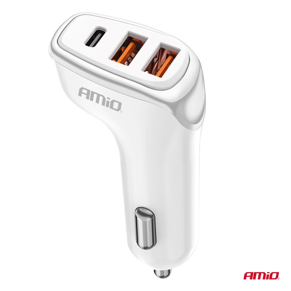 KARIKUES CELULARI AMiO AM-03886 2xUSB-A+1xUSB-C 38W DC12-24V