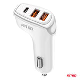 KARIKUES CELULARI AMiO AM-03886 2xUSB-A+1xUSB-C 38W DC12-24V