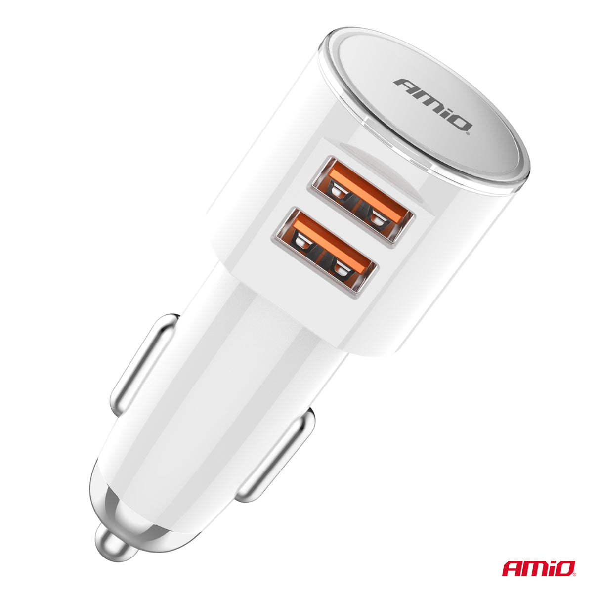 KARIKUES CELULARI AMiO AM-03888 2xUSB-A 17.5W DC12-24V