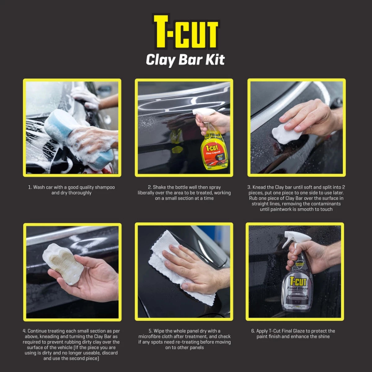 KIT ARGJILE PER BOJEN E MAKINES T-CUT CLAY BAR SET-CLB106
