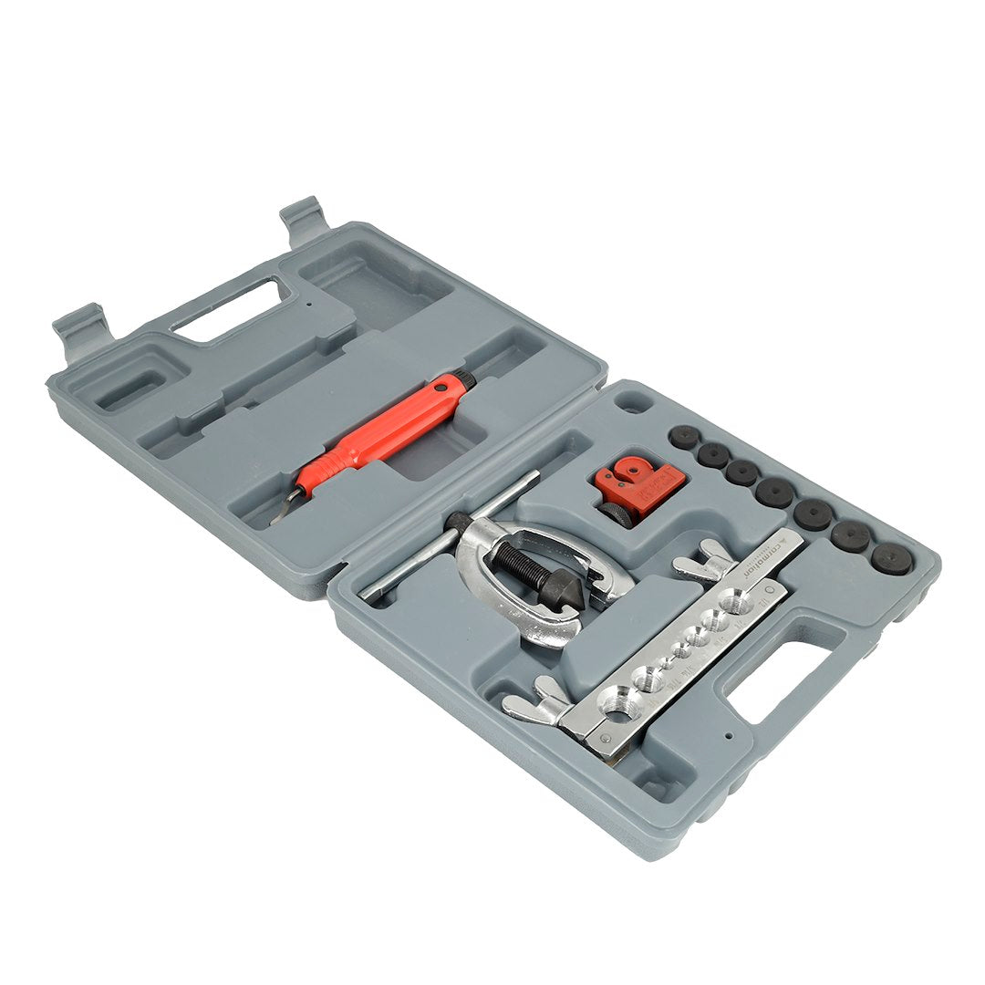 KIT PER ZGJERIMIN E TUBAVE TE FRENAVE CM-86878 DOUBLE FLARING TOOLS 11-PJESE