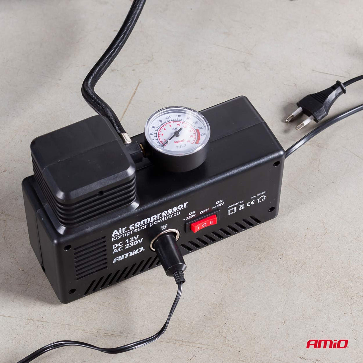 KOMPRESOR AJRI AMiO AM-02188 DC12V AC230V 250PSI 18bar (ACOMP-13)