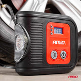 KOMPRESOR AJRI AMiO AM-02380 12V 150PSI 10bar (ACOMP-10)  Ekran Dixhital + LED