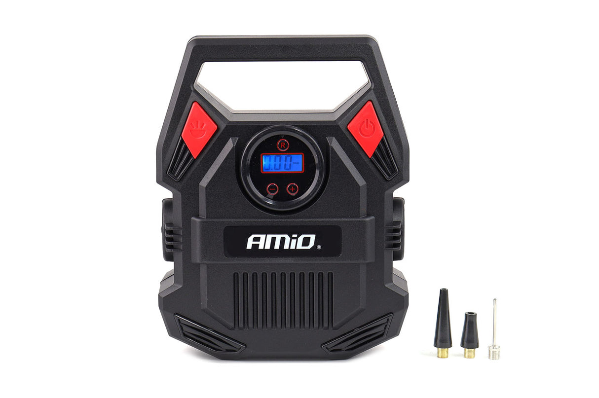KOMPRESOR AJRI AMiO AM-02642 12V 150PSI 10bar (ACOMP-17)  Ekran Dixhital + LED