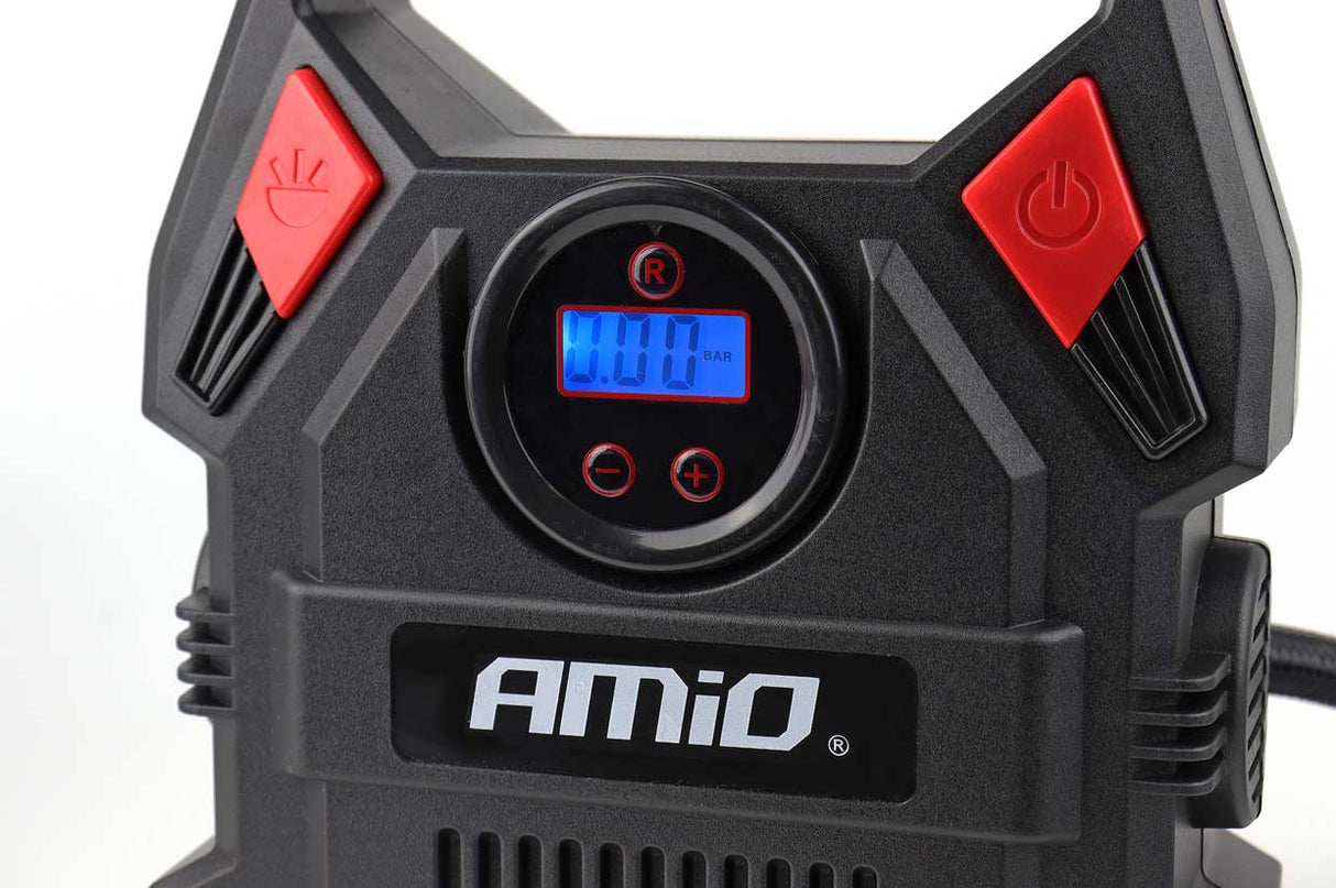 KOMPRESOR AJRI AMiO AM-02642 12V 150PSI 10bar (ACOMP-17)  Ekran Dixhital + LED