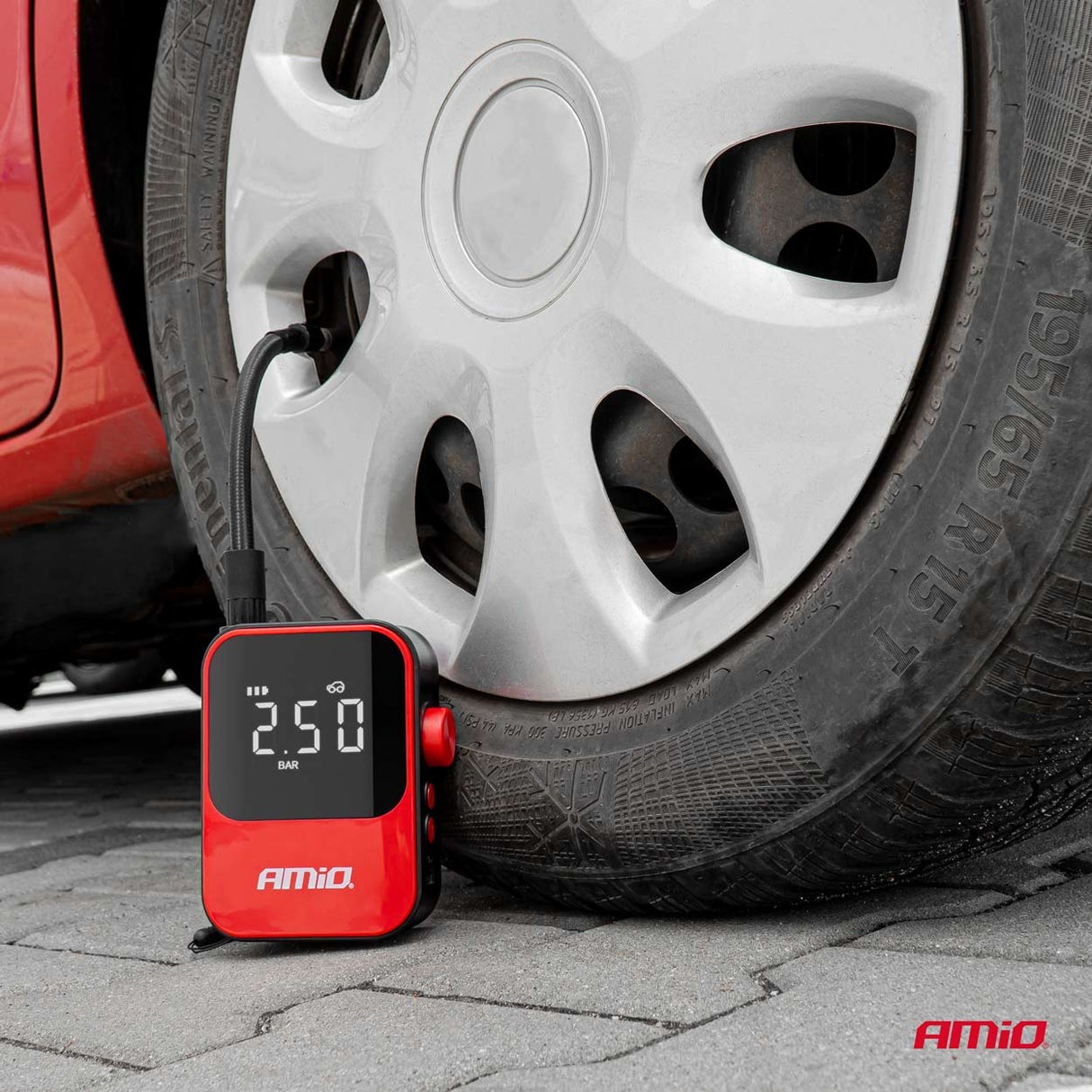KOMPRESOR AJRI AMiO AM-03690 DC7.4V 40W 150PSI 10bar CORDLESS (Charging: USB-C)