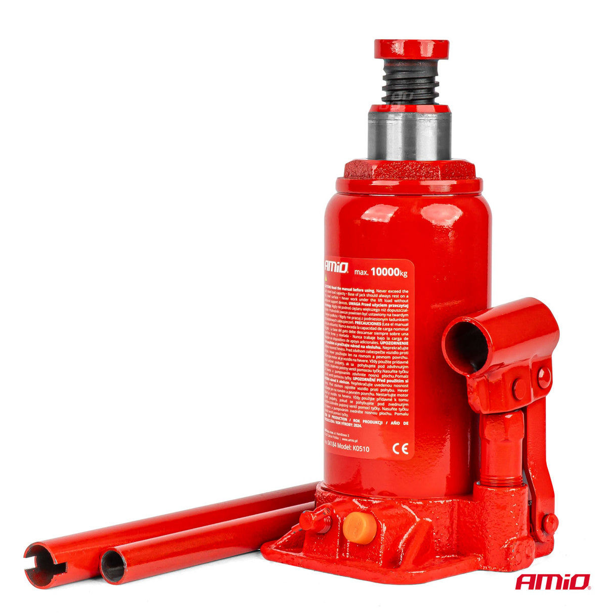 KRIK HIDRAULIK AM-04184 10-TON 200-385mm CE-Certif. (PVC-Box)