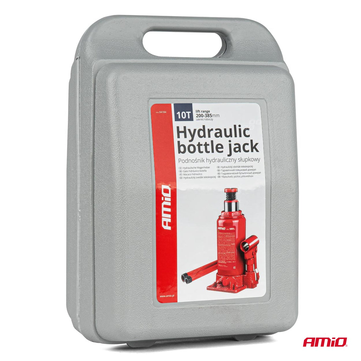 KRIK HIDRAULIK AM-04184 10-TON 200-385mm CE-Certif. (PVC-Box)