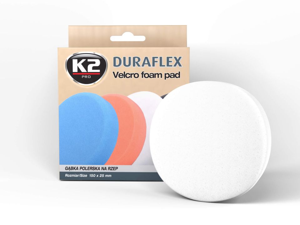 SFUNGJER (TAMPON) LUCIDIMI K2 DURAFLEX 150X25 mm (WHITE - LOW ABRASIVE) - L613