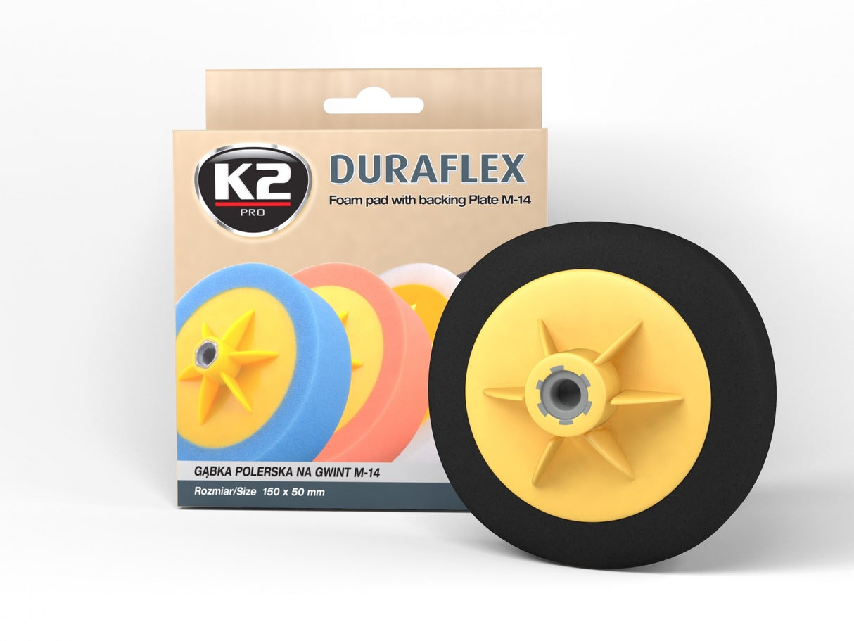 SFUNGJER (TAMPON) LUCIDIMI K2 DURAFLEX 150X50 mm (BLACK - FINISHING/ M-14) - L644