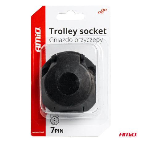 LIDHES PER RIMORKIO AM-03214 TRAILER SOCKET 7-PIN (Blister)