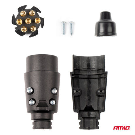 LIDHES PER RIMORKIO AM-03215 TRAILER PLUG 7-PIN (Blister)
