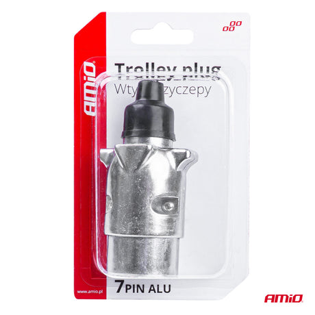 LIDHES PER RIMORKIO AM-03218 TRAILER PLUG 7-PIN ALU (Blister)