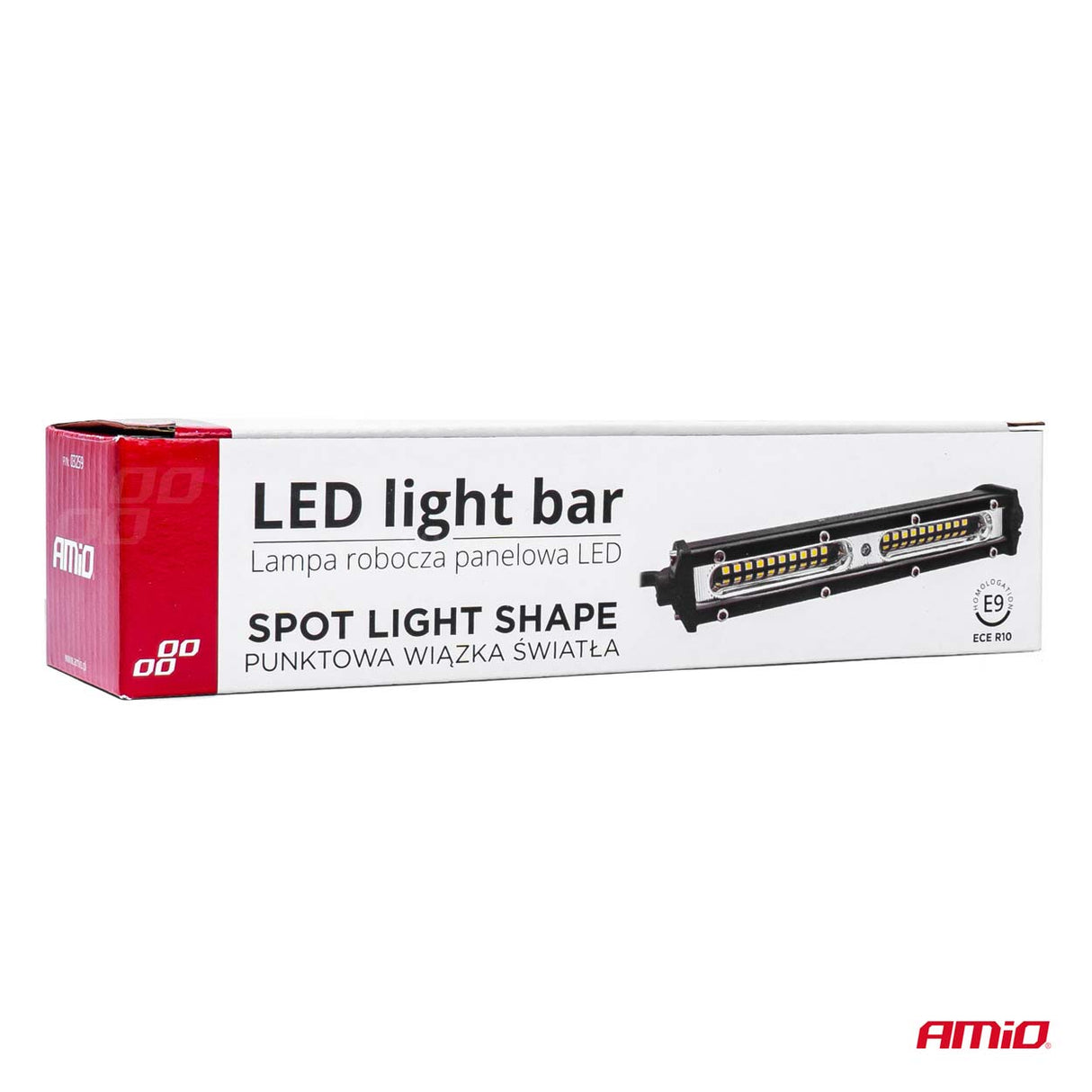 LIGHT BAR AMIO AM-03259 SLIM 18cm 9-36V 54W SPOT (AWL-48)