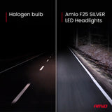 LLAMPA LED AMiO F25 SILVER-Series H7/ H18 AM-04704 FULL CANBUS 12/24V 62W 6200LM 6000K SET