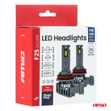 LLAMPA LED AMiO F25 SILVER-Series H8/ H9/ H11/ H16 AM-04705 FULL CANBUS 12/24V 62W 6000LM 6000K SET