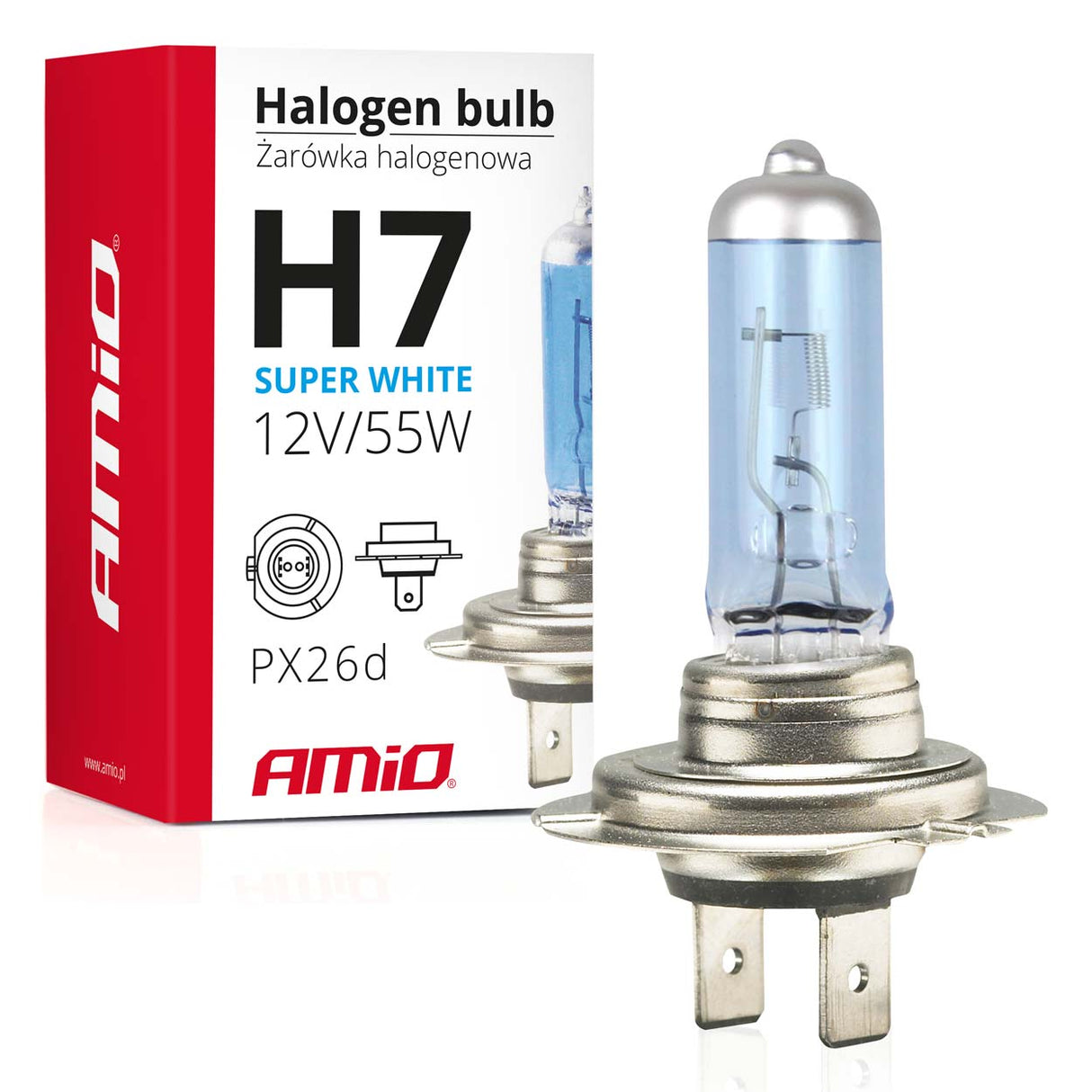 LLAMPA AMiO H7 12V 55W Super White AM-01157 1 COPE