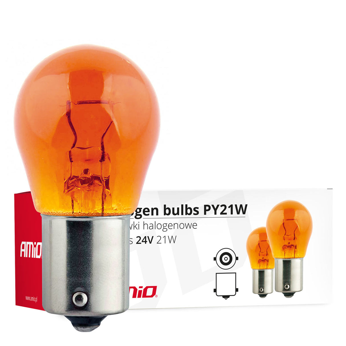 LLAMPA AMiO PY21W 24V AMBER AM-01005 10 COPE