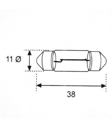 LLAMPA GOODYEAR C5W 12V 10.5x38 BT-77031 B2
