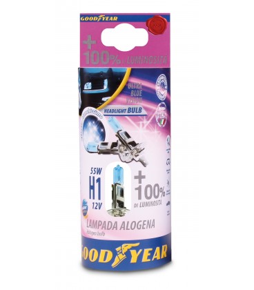 LLAMPA GOODYEAR +100% ULTRA BLUE VISION H1 12V 55W BT-77019 B2