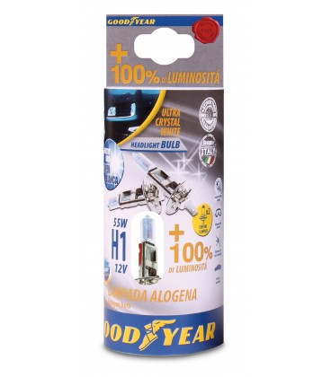 LLAMPA GOODYEAR +100% ULTRA CRYSTAL WHITE H1 12V 55W BT-77016 B2