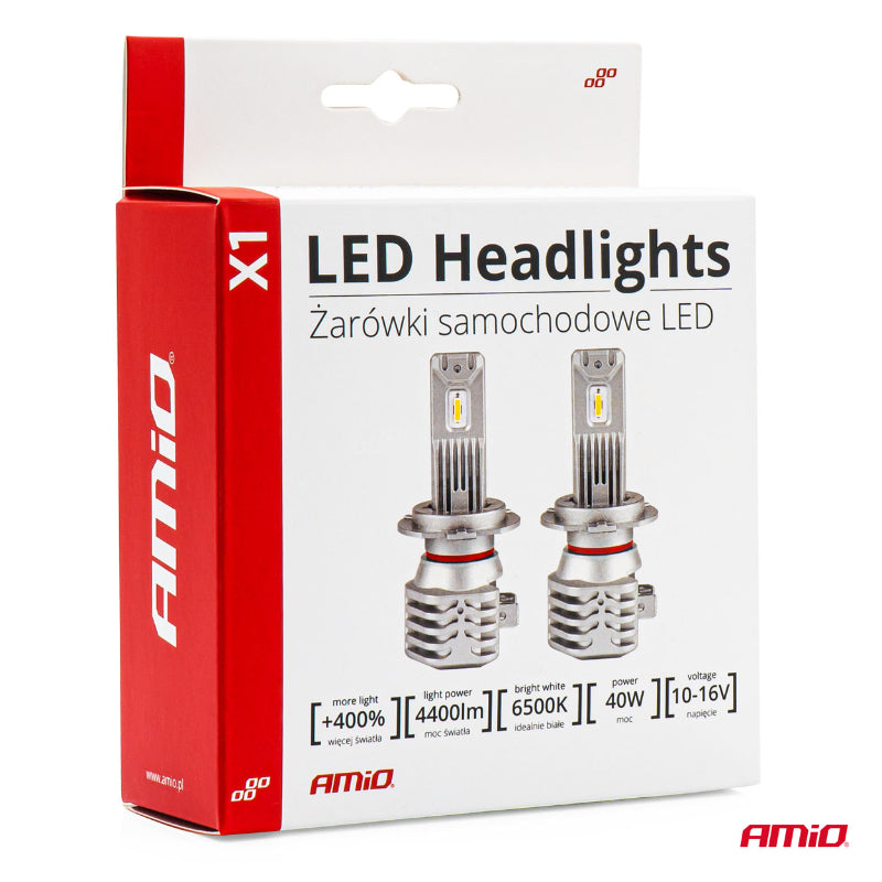 LLAMPA LED AMiO H1 X1-Series AM-02963 +400% 10-16V 40W 6500K SET
