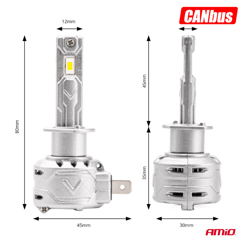 LLAMPA LED AMiO H1 X2-Series AM-02970 +400% 10-16V 72W 6500K CANBUS SET