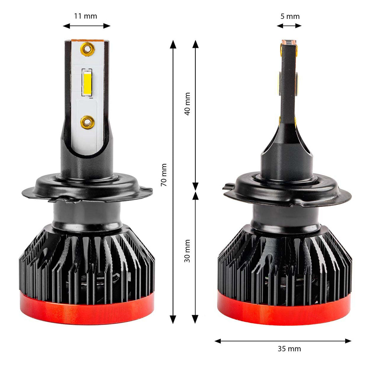 LLAMPA LED AMiO H7 BF-Series AM-02242 +200% 6-18V 30W 6000K SET