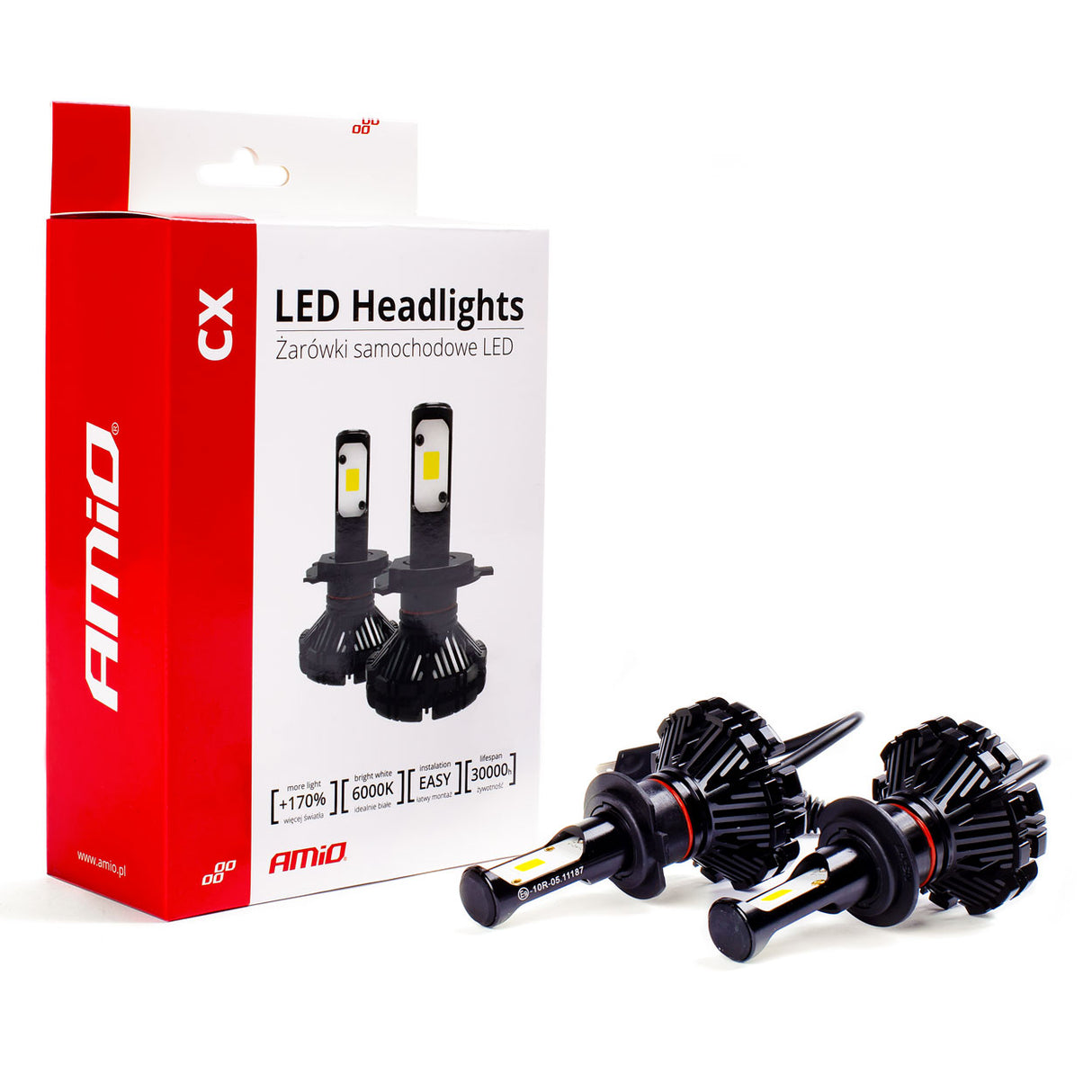 LLAMPA LED AMiO H7 CX-Series AM-01074 +170% 6-18V 30W 6000K SET