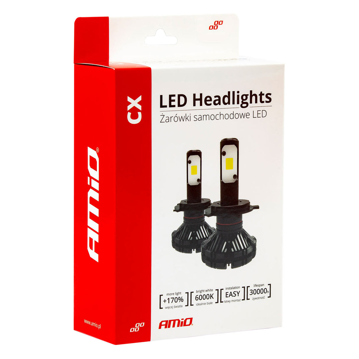 LLAMPA LED AMiO H7 CX-Series AM-01074 +170% 6-18V 30W 6000K SET