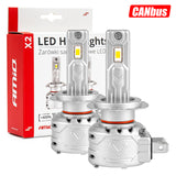LLAMPA LED AMiO H7 X2-Series AM-02973 +400% 10-16V 72W 6500K CANBUS SET