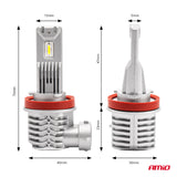 LLAMPA LED AMiO H8/H9/H11 X1-Series AM-02967 +400% 10-16V 40W 6500K SET