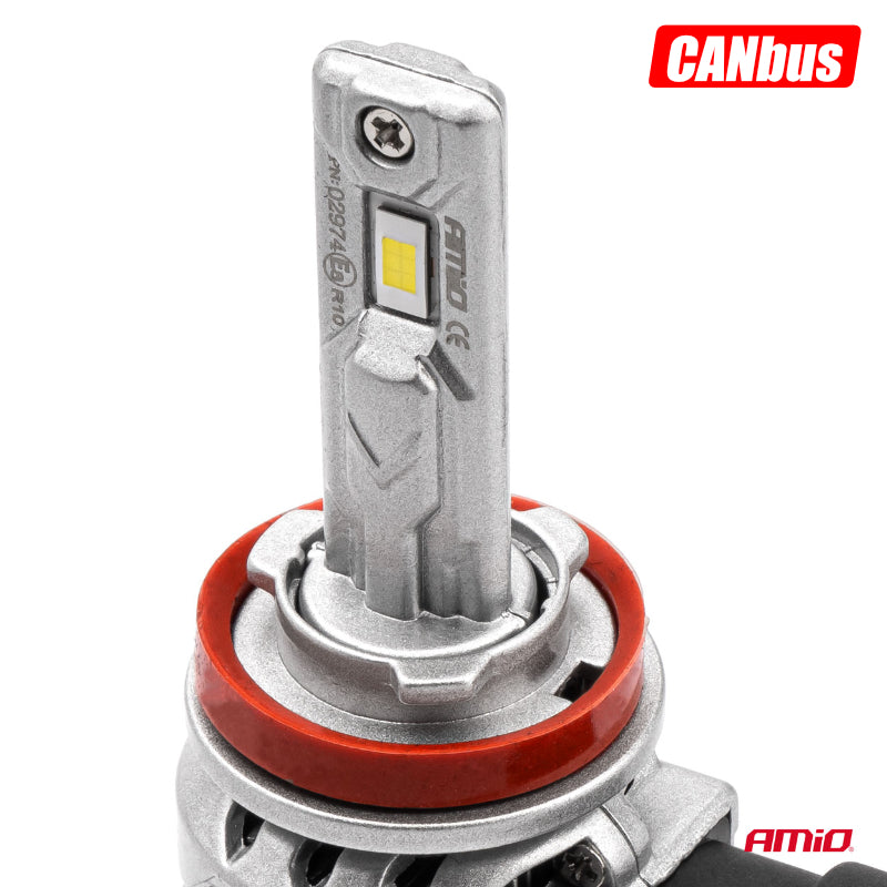 LLAMPA LED AMiO H8/H9/H11 X2-Series AM-02974 +400% 10-16V 72W 6500K CANBUS SET