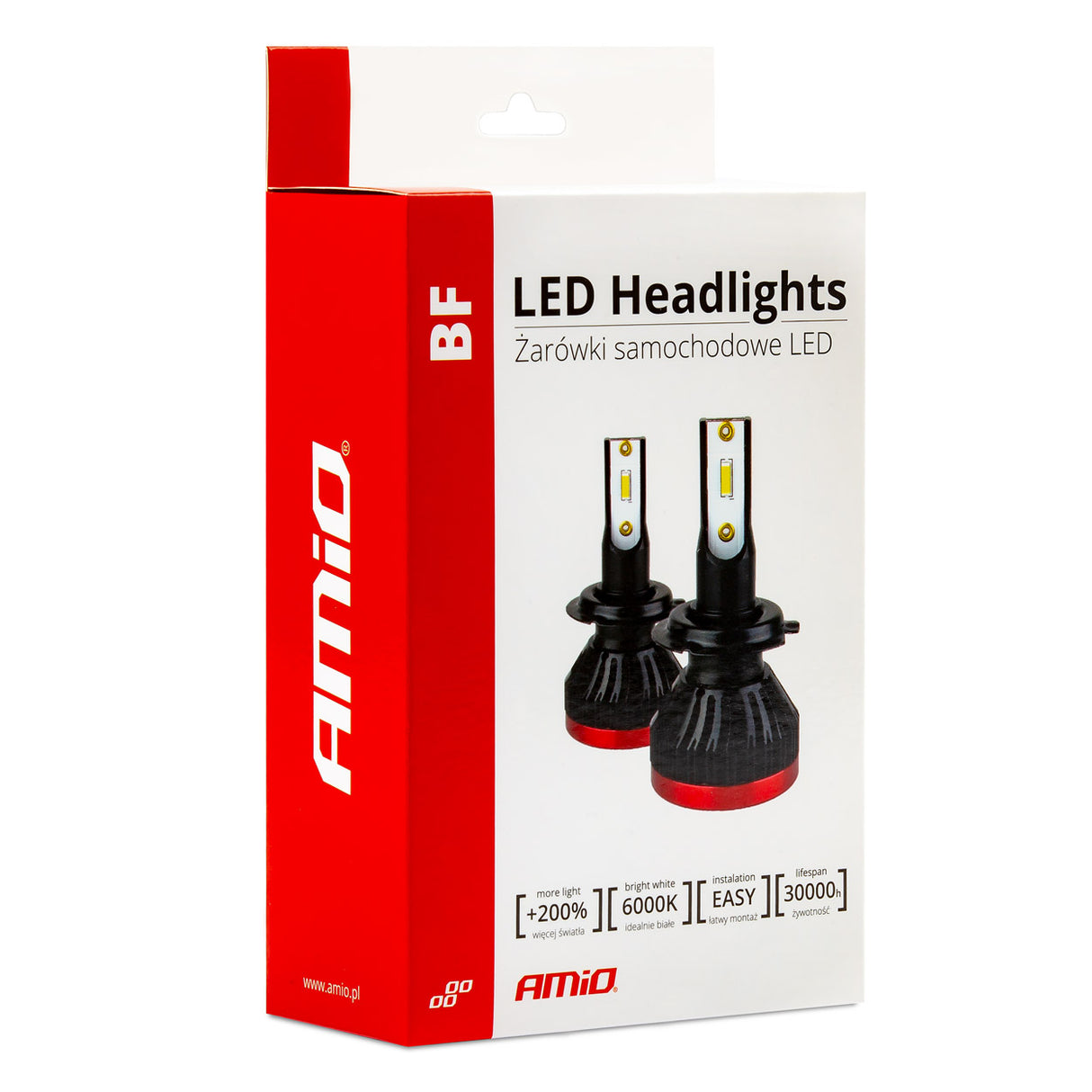LLAMPA LED AMiO HB4 9006 BF-Series AM-02247 +200% 6-18V 30W 6000K SET