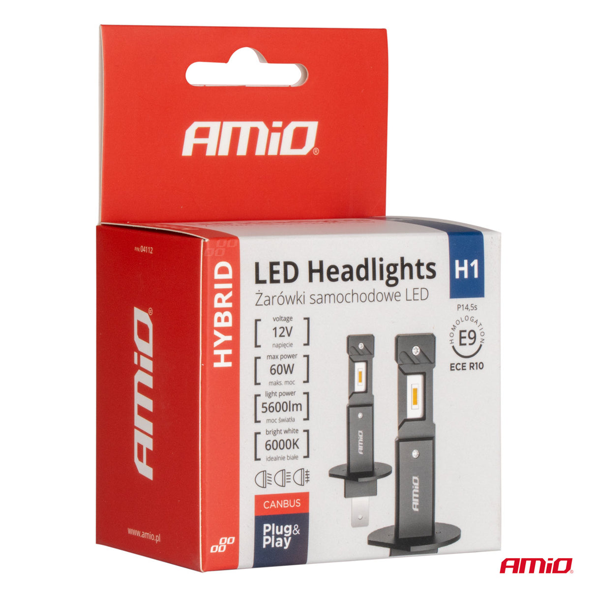 LLAMPA LED AMiO HYBRID-Series H1 AM-04112 CANBUS 12V 60W 5600LM 6000K SET