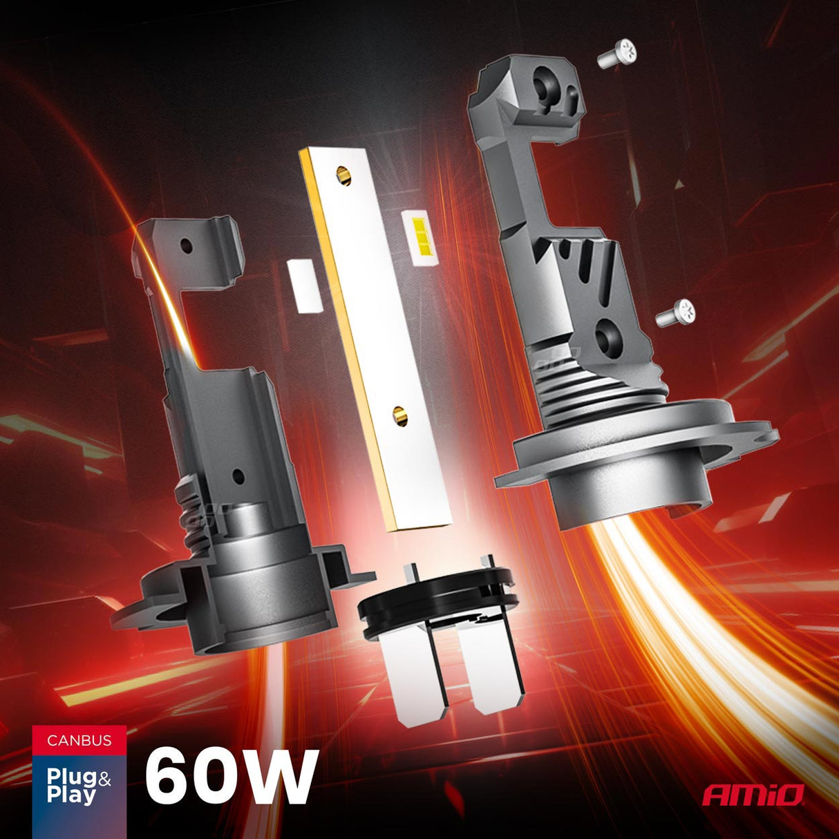 LLAMPA LED AMiO HYBRID-Series H7/ H18 AM-04115 CANBUS 12V 60W 5600LM 6000K SET