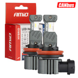 LLAMPA LED AMiO HYBRID-Series H8/ H9/ H11/ H16 AM-04116 CANBUS 12V 60W 5600LM 6000K SET