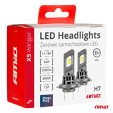LLAMPA LED AMiO X5-Series H7 AM-03946 11-18V 40W 6000K WINGER SET