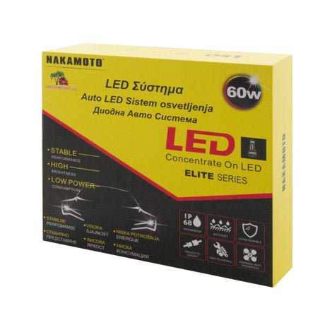 LLAMPA LED AV-K H7 (X6) NAKAMOTO 12V/24V 60W 6800LM SET