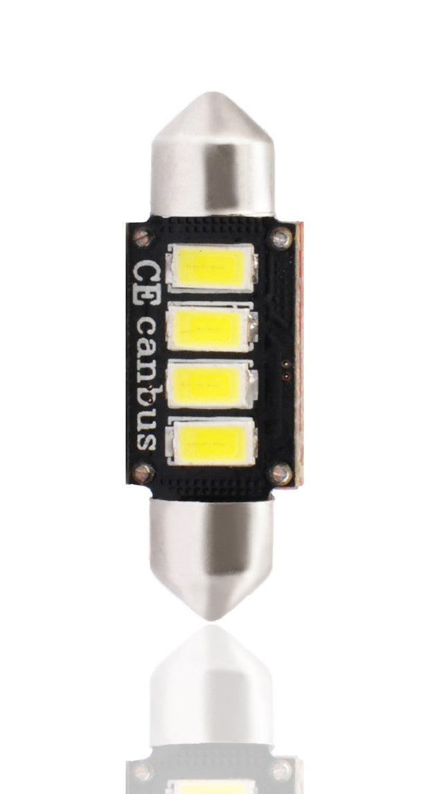 LLAMPA LED CANBUS M-Tech MT-LB334W C5W 36 mm 12V 4xSMD5730-LED White B1