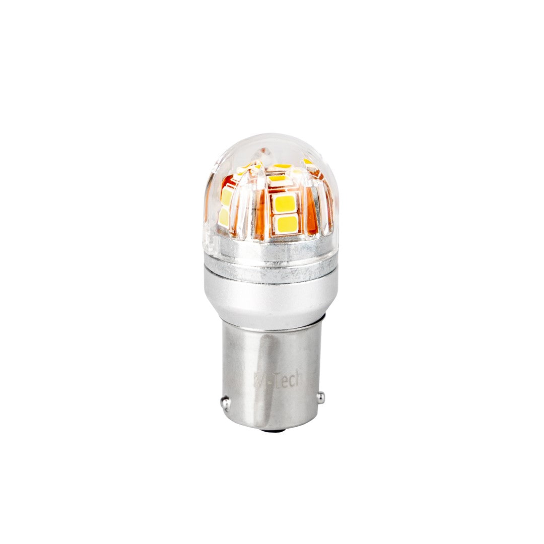 LLAMPA LED CANBUS M-Tech MT-LB832Y PY21W 12V-24V 15xSMD2835-LED Amber B1