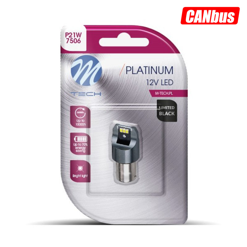 LLAMPA LED CANBUS M-Tech MT-LB842W P21W 12V 6xSMD3020-LED TE BARDHA B1