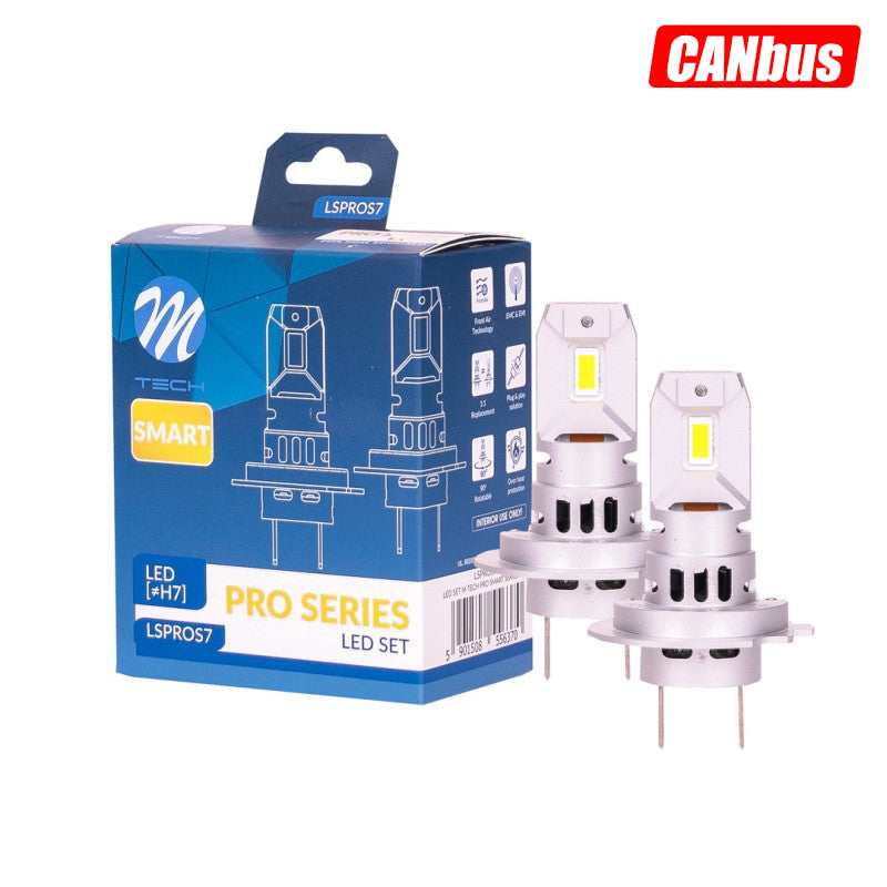 LLAMPA LED M-TECH PRO SMART H7 12V max 42W MT-LSPROS7 CANBUS IP65 SET