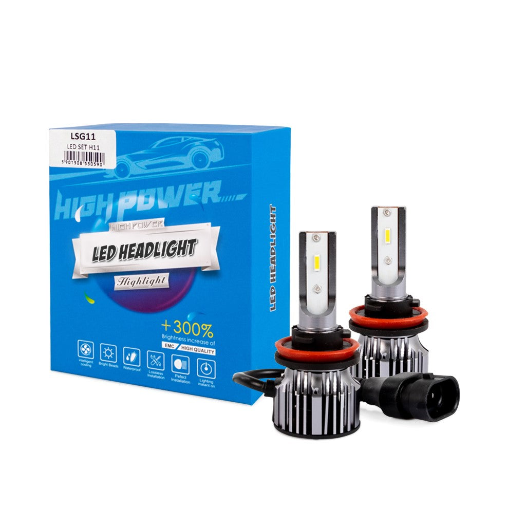 LLAMPA LED MT-LSG11 H11 9-32V max 50W SET