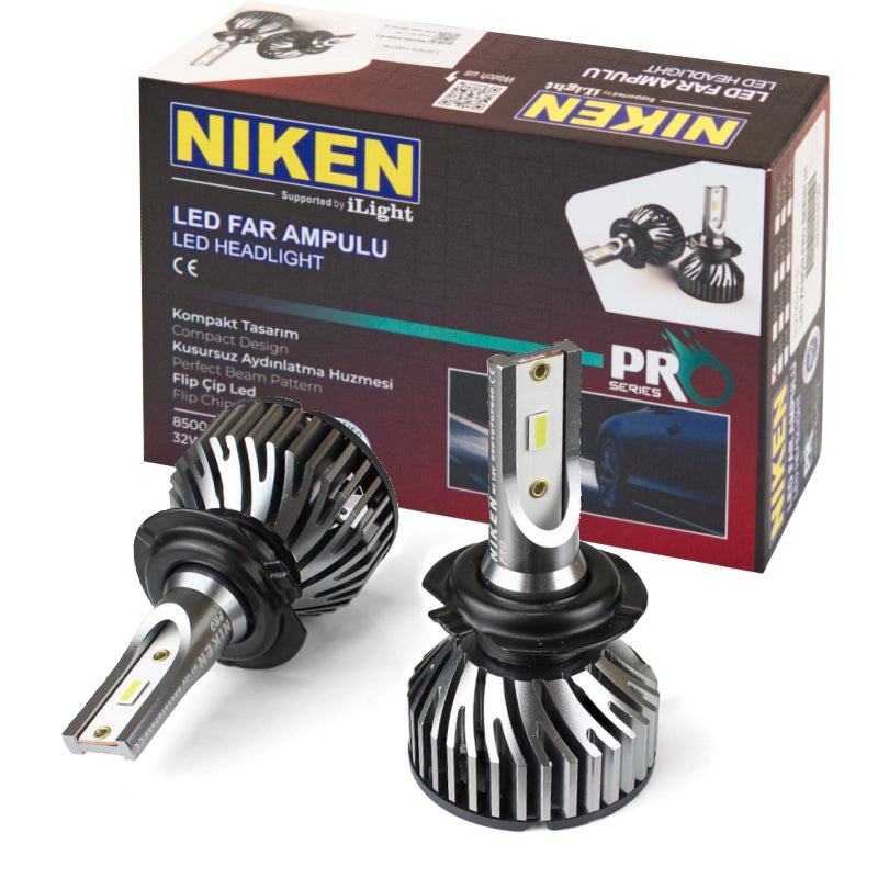 LLAMPA LED NIKEN PRO Series H7 12 V 30 W 8000 LM SET
