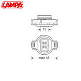 LLAMPA LMP-58006 PSY24W 12 V 24 W 3100K (AMBER) B1