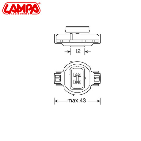 LLAMPA LMP-58006 PSY24W 12 V 24 W 3100K (AMBER) B1