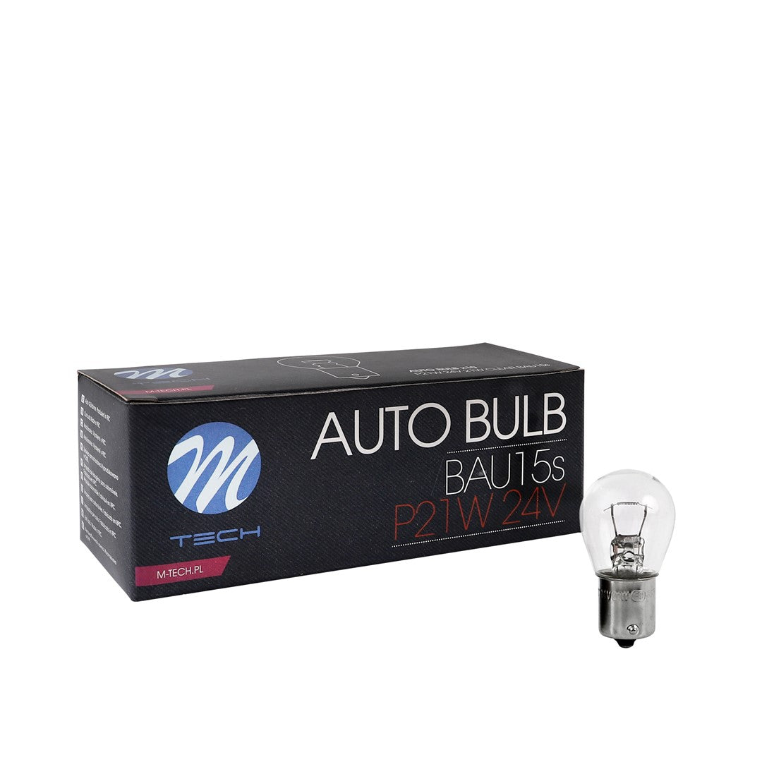 LLAMPA M-Tech P21W 24V BA15s CLEAR MT-Z914-C1