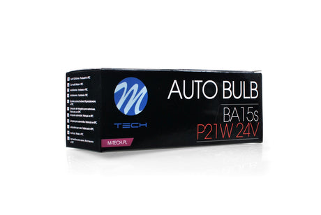 LLAMPA M-Tech P21W 24V BA15s CLEAR MT-Z914-C1